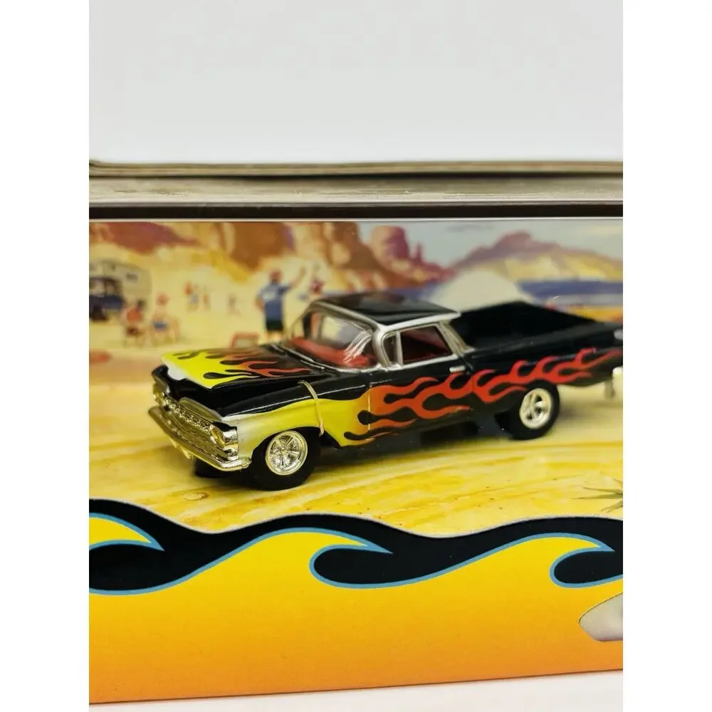 Hot Wheels Fire Workz '59 El Camino Crackerbox Racer Truck and Boat Set Sealed